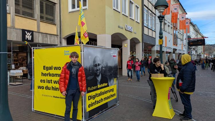 Infostand am Bertoldsbrunnen